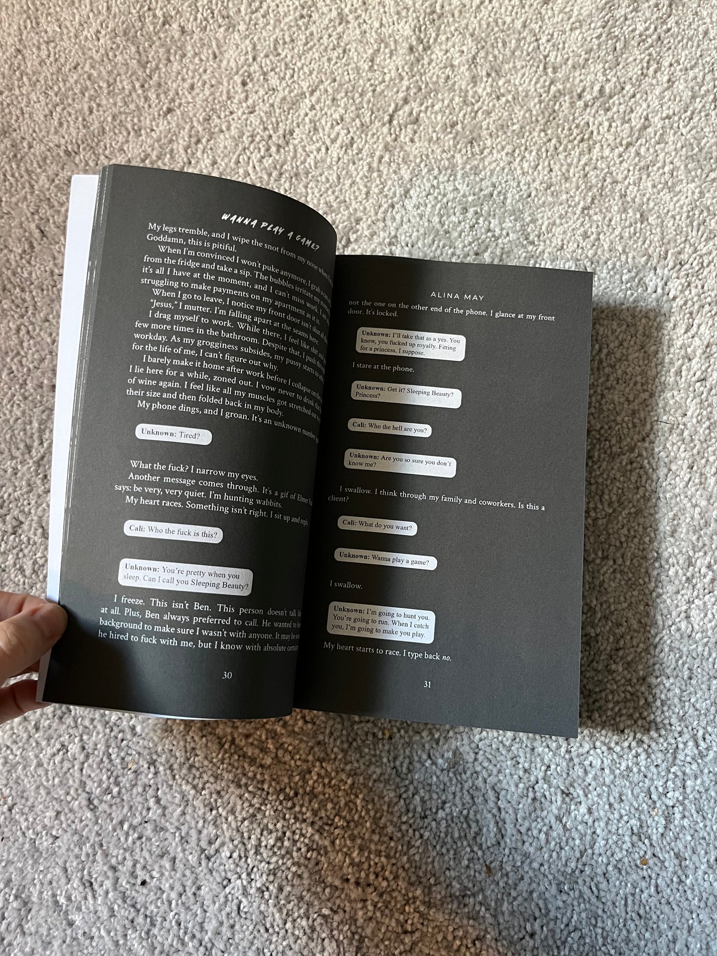 Wanna Play a Game Black Page Signed Paperback